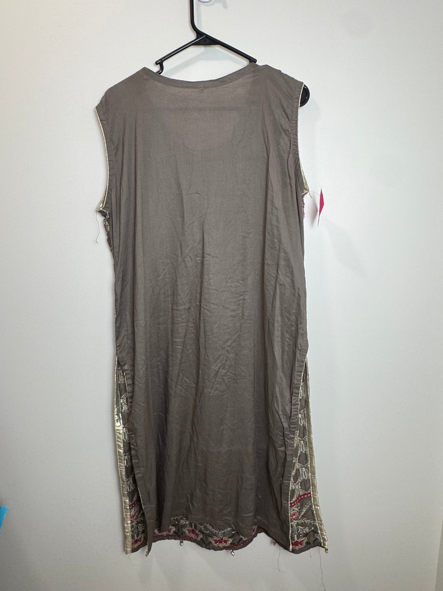 Gray Green Floral Kurta - 44