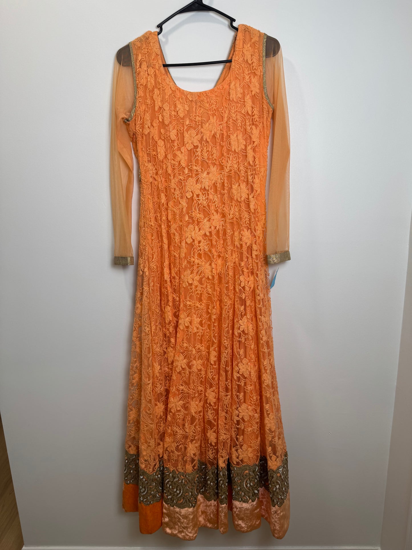 Peach Anarkali Kurta - 36