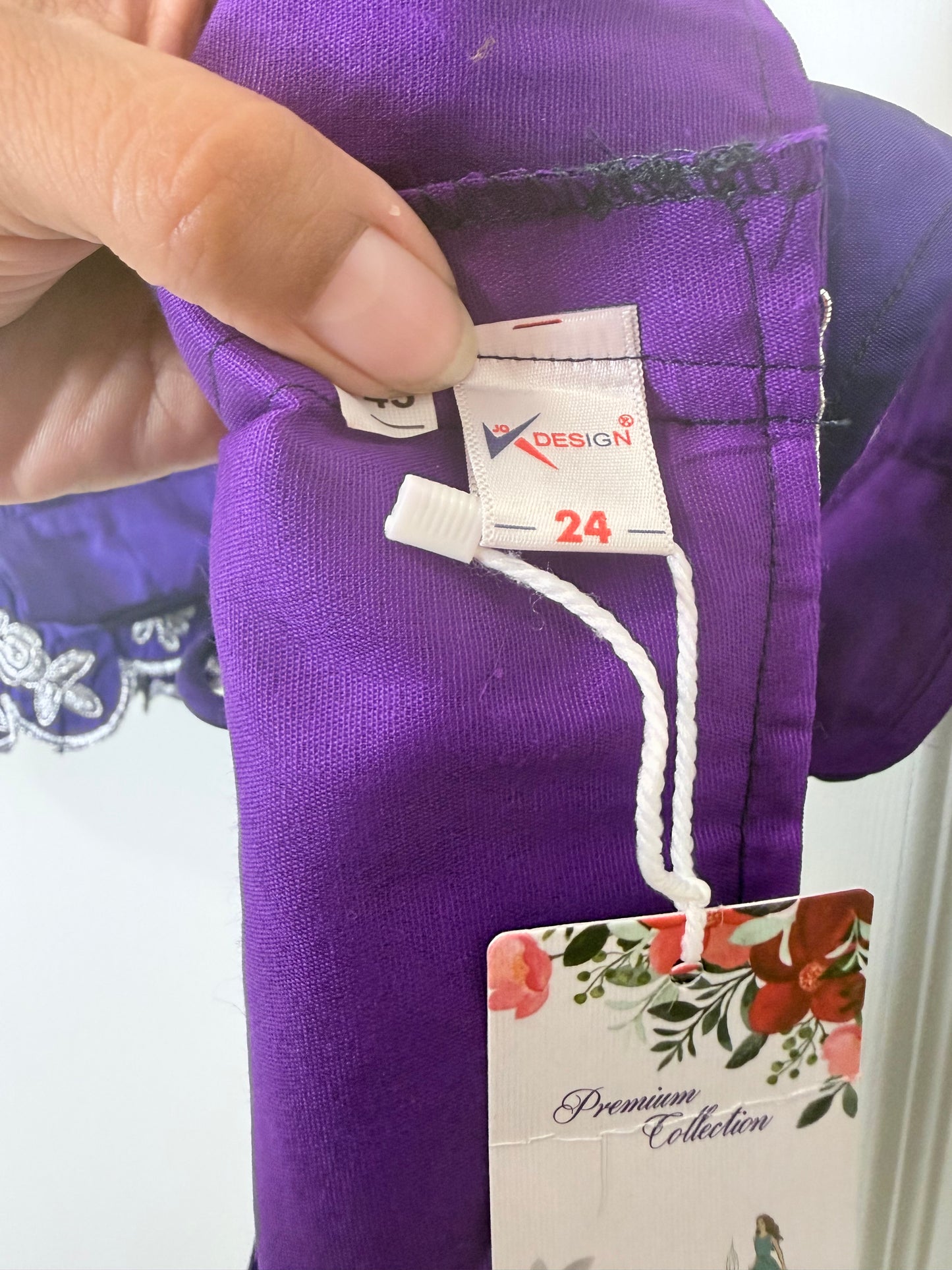 Brand New Purple Lehenga - Kids Size 24