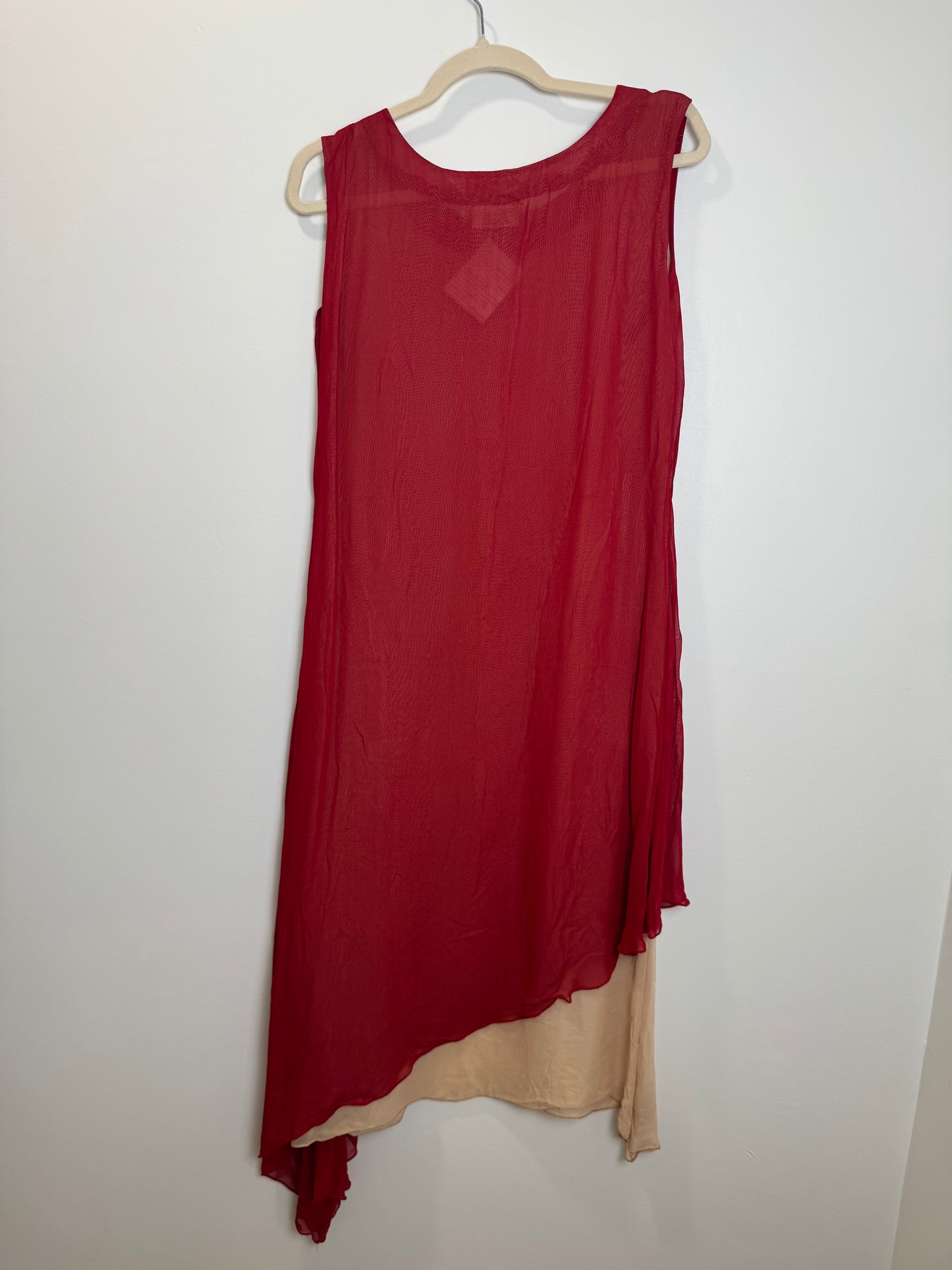 Red Beige Gold Kurta - 38