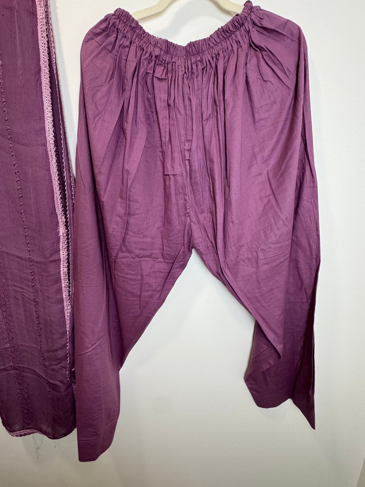 Purple White Suit - 44
