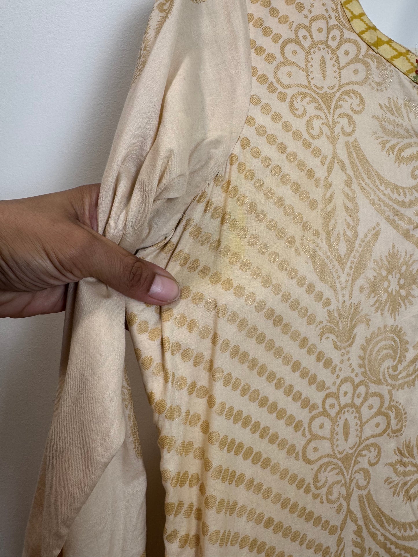 Beige Gold Kurta - 40