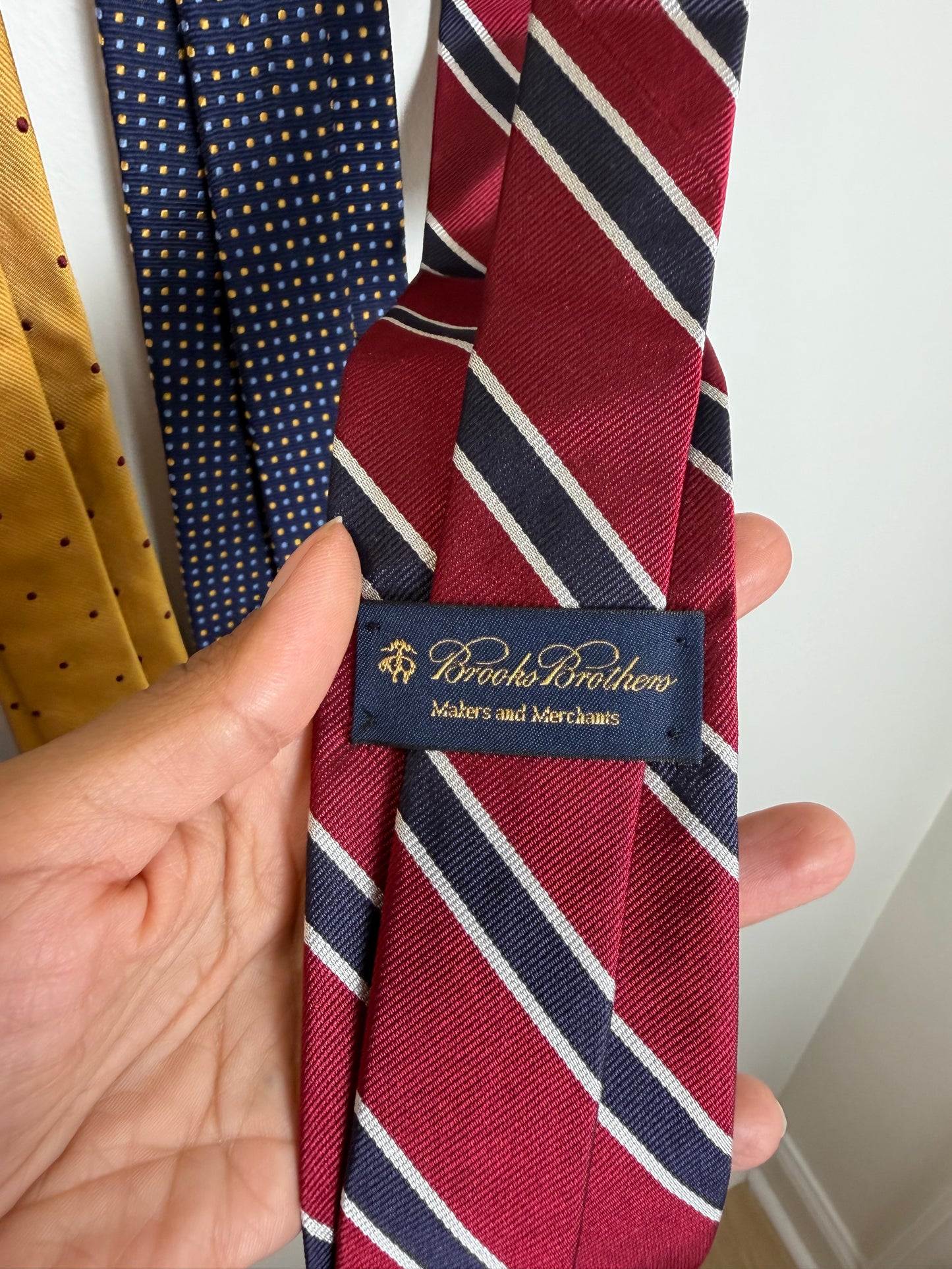 Designer Silk Tie Lot Brooks Brothers H Stockton Pierre Cardin St Andrews