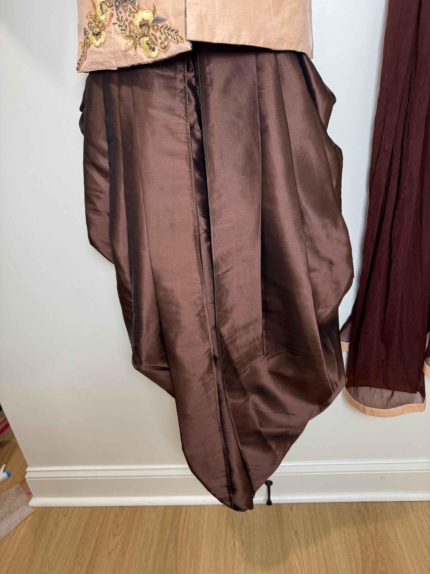 Brown Pink Dhoti - 36