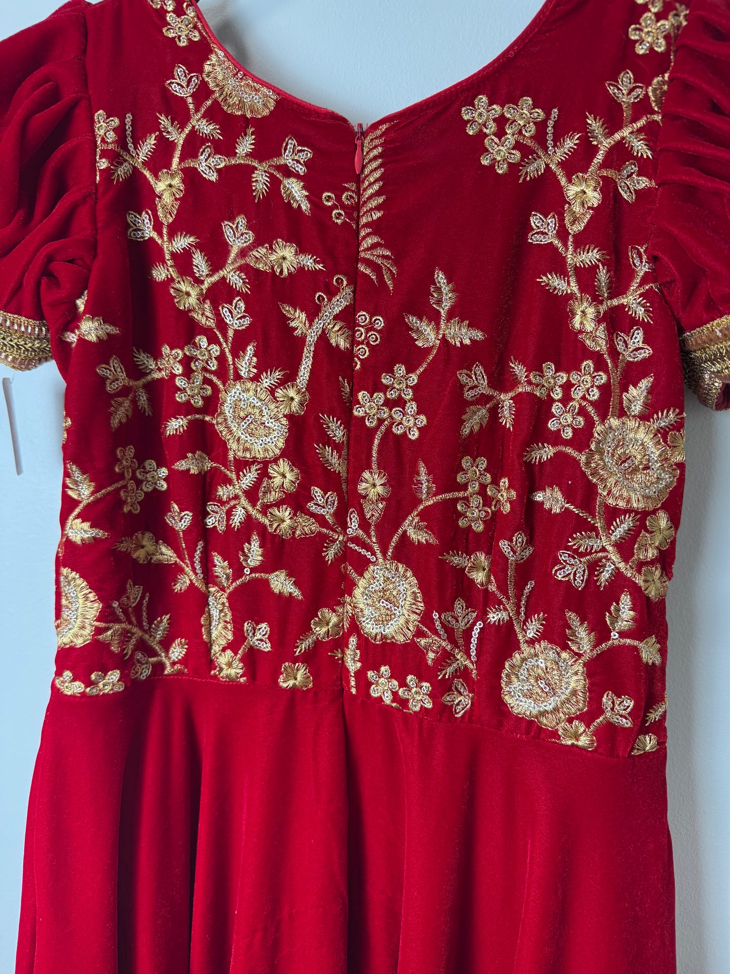 Red Velvet Gown - 30
