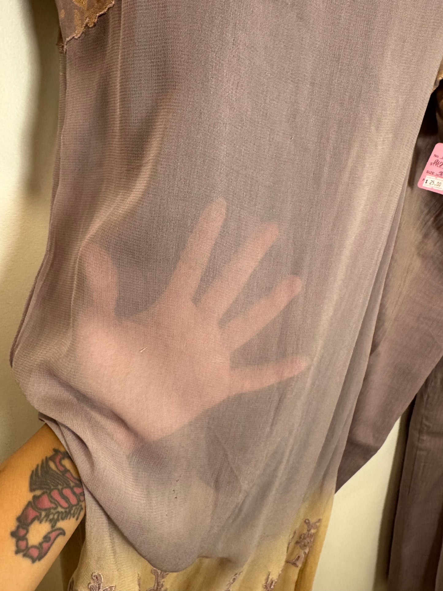 Mauve Shaded Kurta & Pants - 38