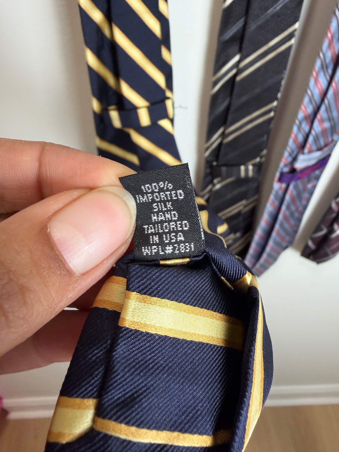 Designer Men’s Tie Lot of 5 Silk Neckties Ike Behar Ferre Kuhlman Banana Republic