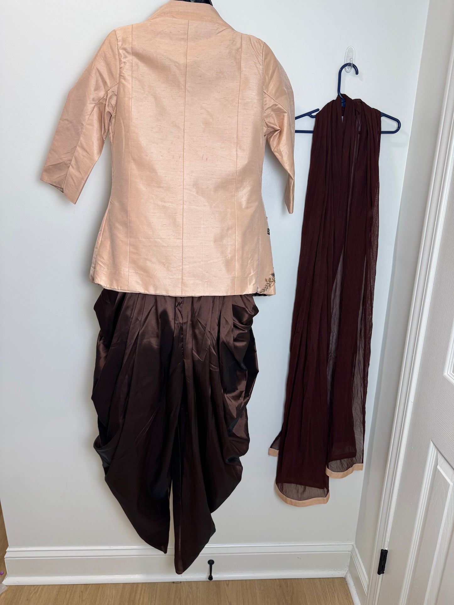 Brown Pink Dhoti - 36