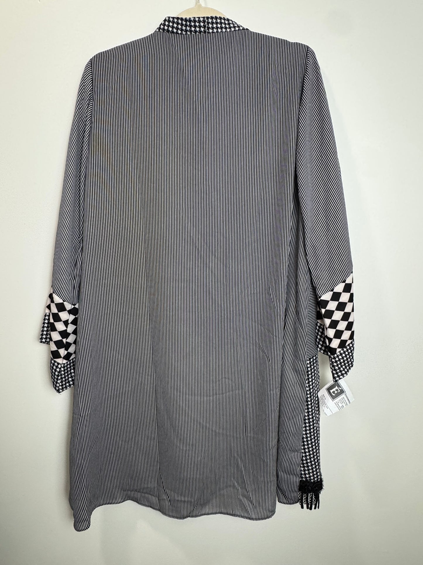 Black White Print Kurta - 44