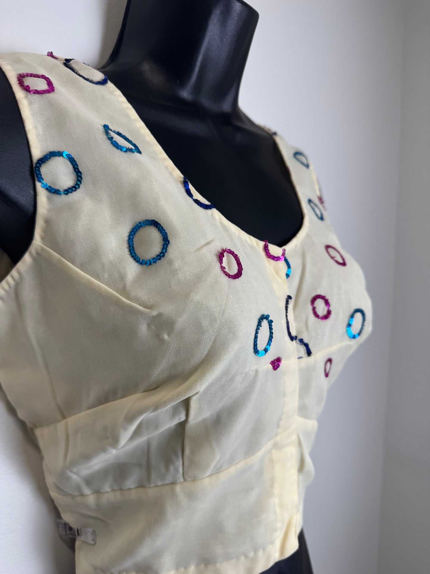 Beige Circles Blouse NWOT - 38