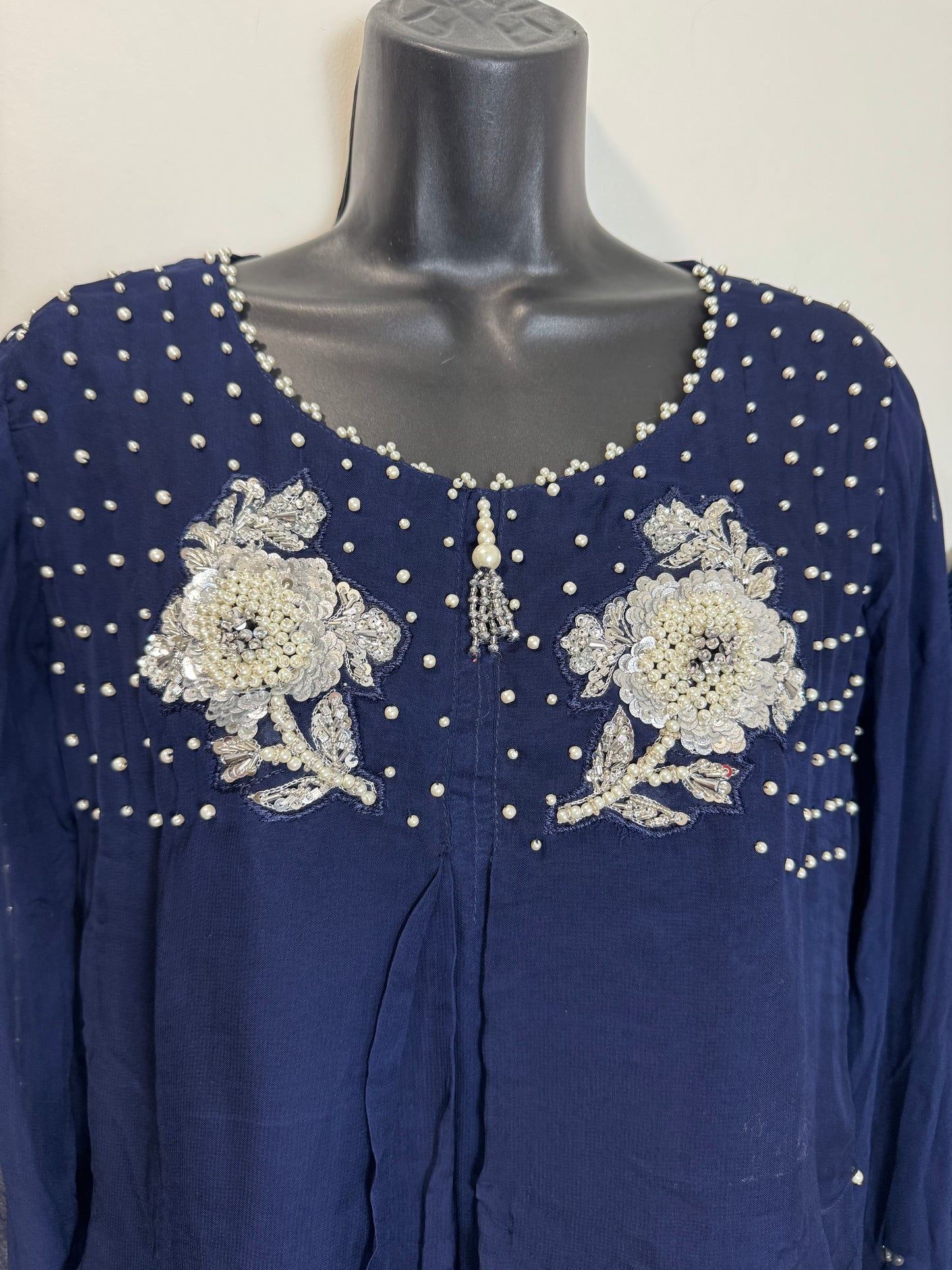 Navy Blue White - 38