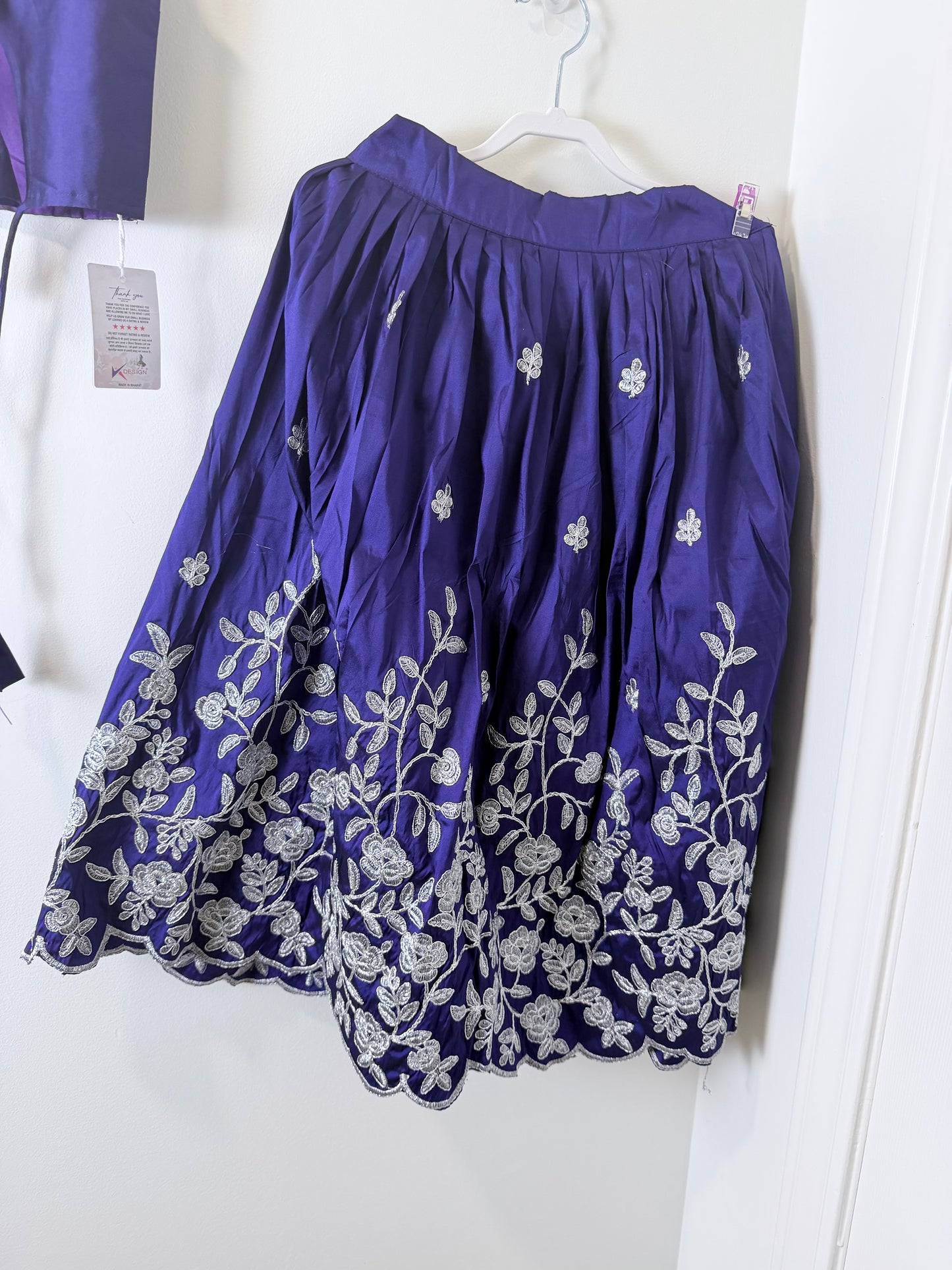 Brand New Purple Lehenga - Kids Size 24