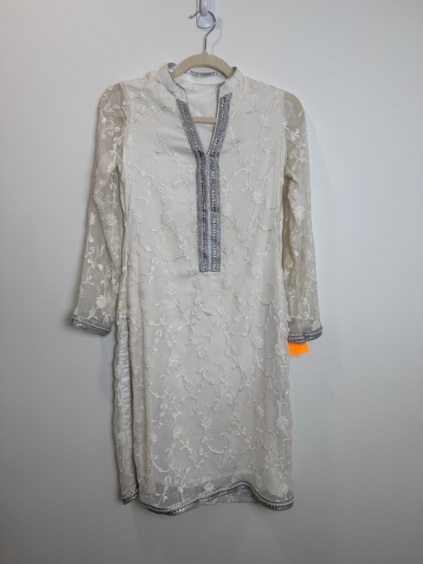 White Silver Kurta - 34