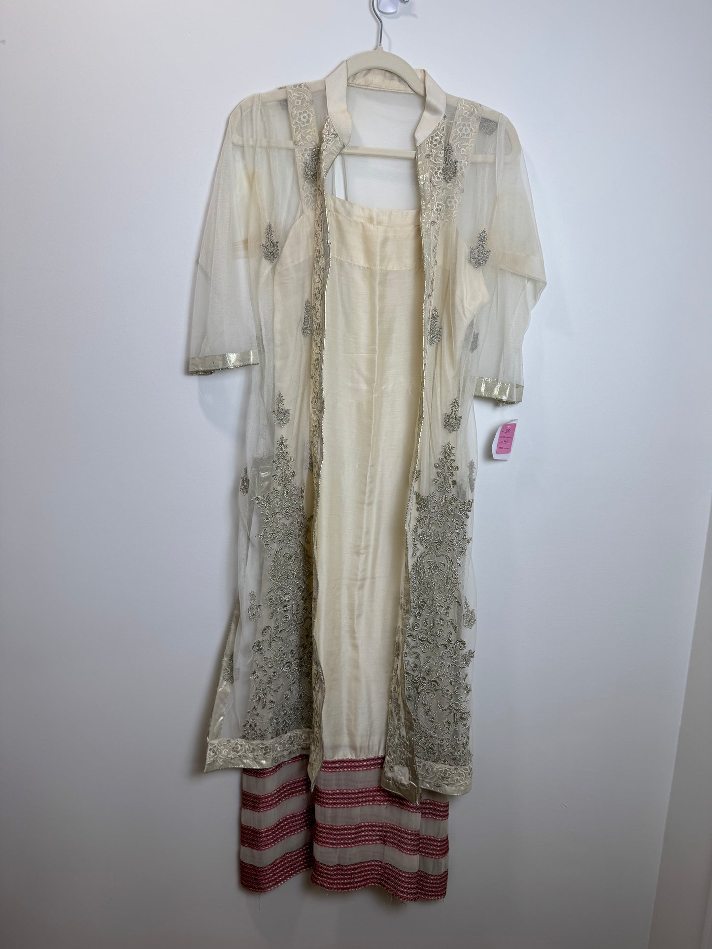 White Beige Kurta - 40