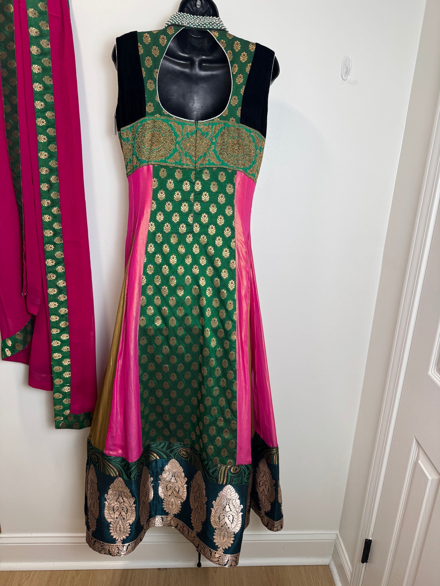 Green Pink Anarkali - 36