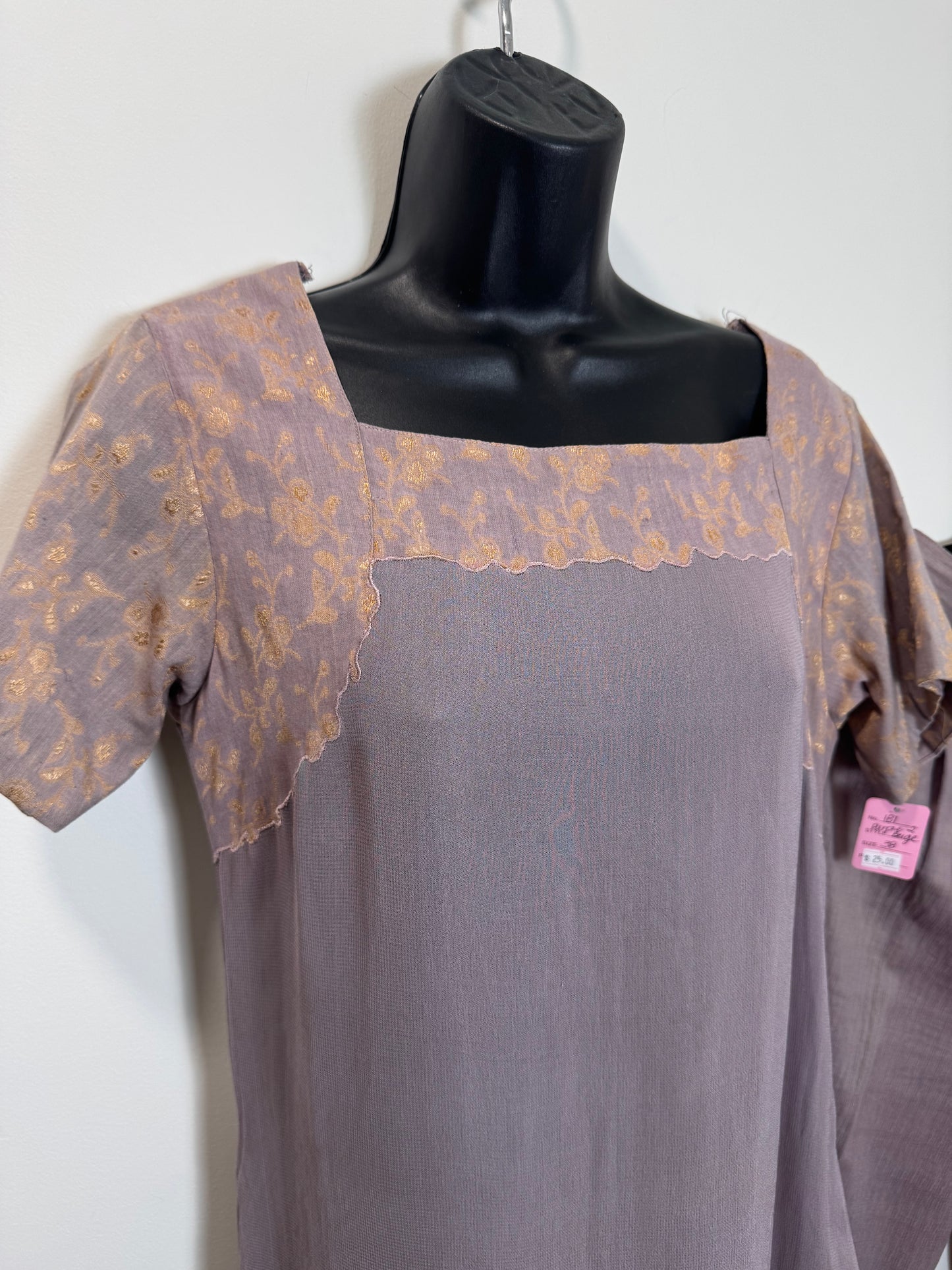 Mauve Shaded Kurta & Pants - 38