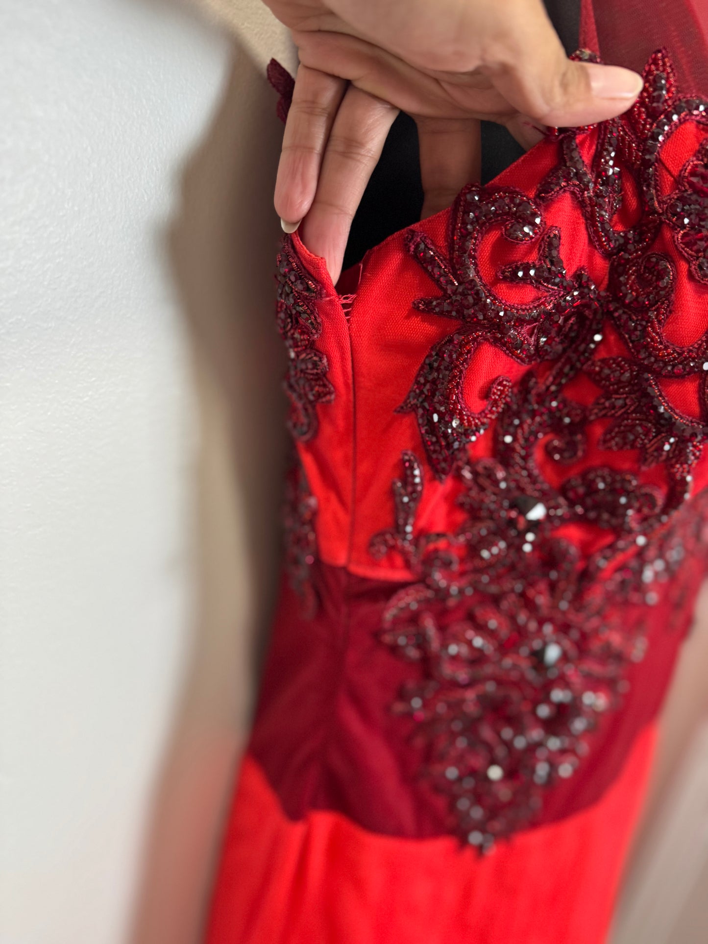 Red Orange Gown - 38