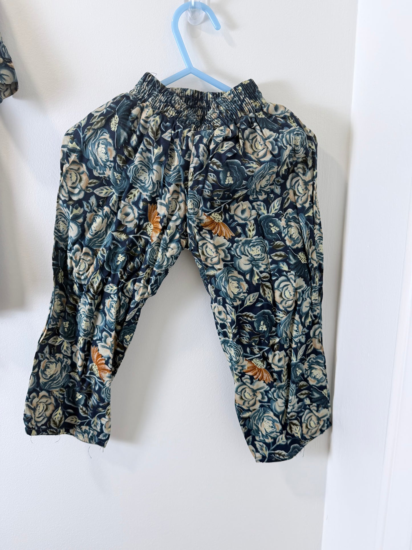 Navy Floral - Kids Size 18