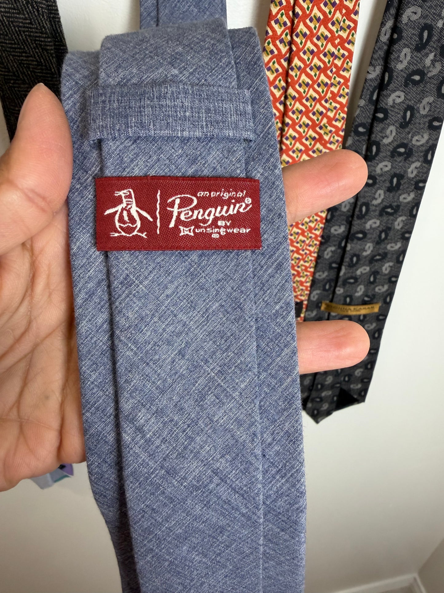 Designer Men’s Tie Lot Samuelsohn J.Crew Ferrell Reed Donna Karan Penguin