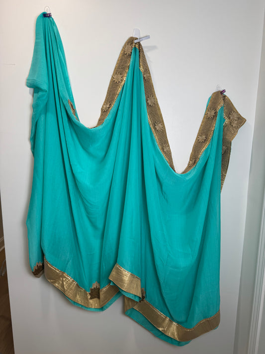 Green Gold Sari