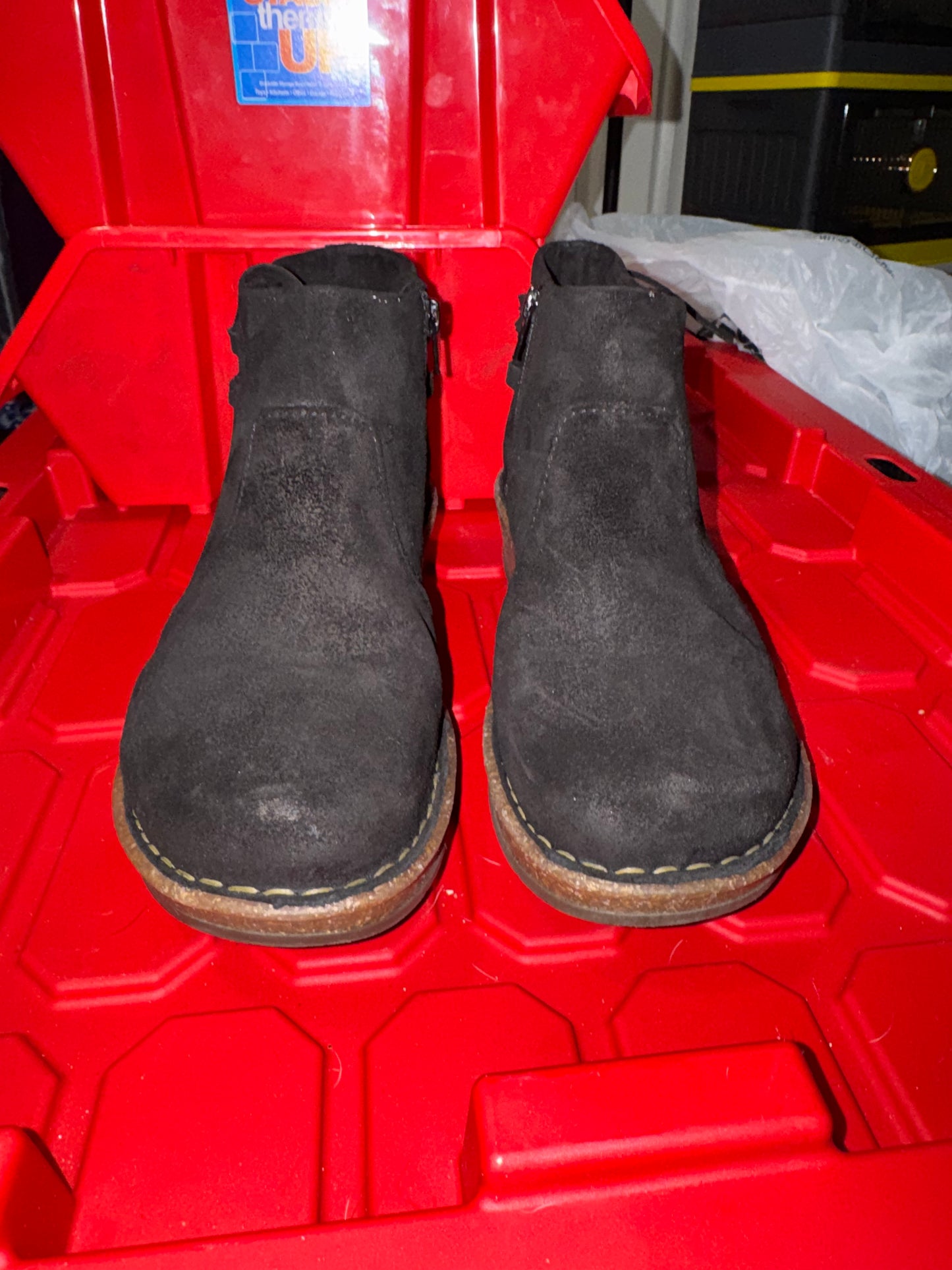 Born Black Suede Ankle Booties - 9.5
