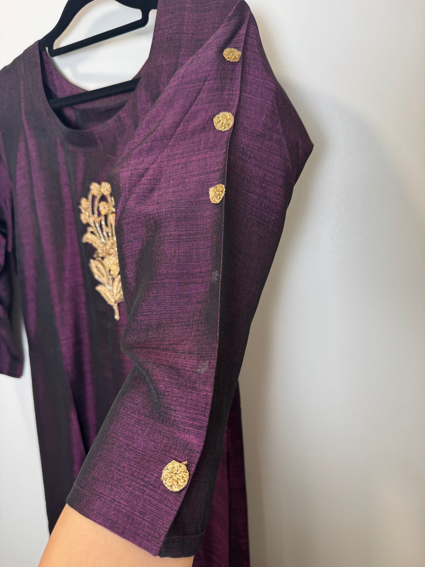 Purple Gold Kurta - 38