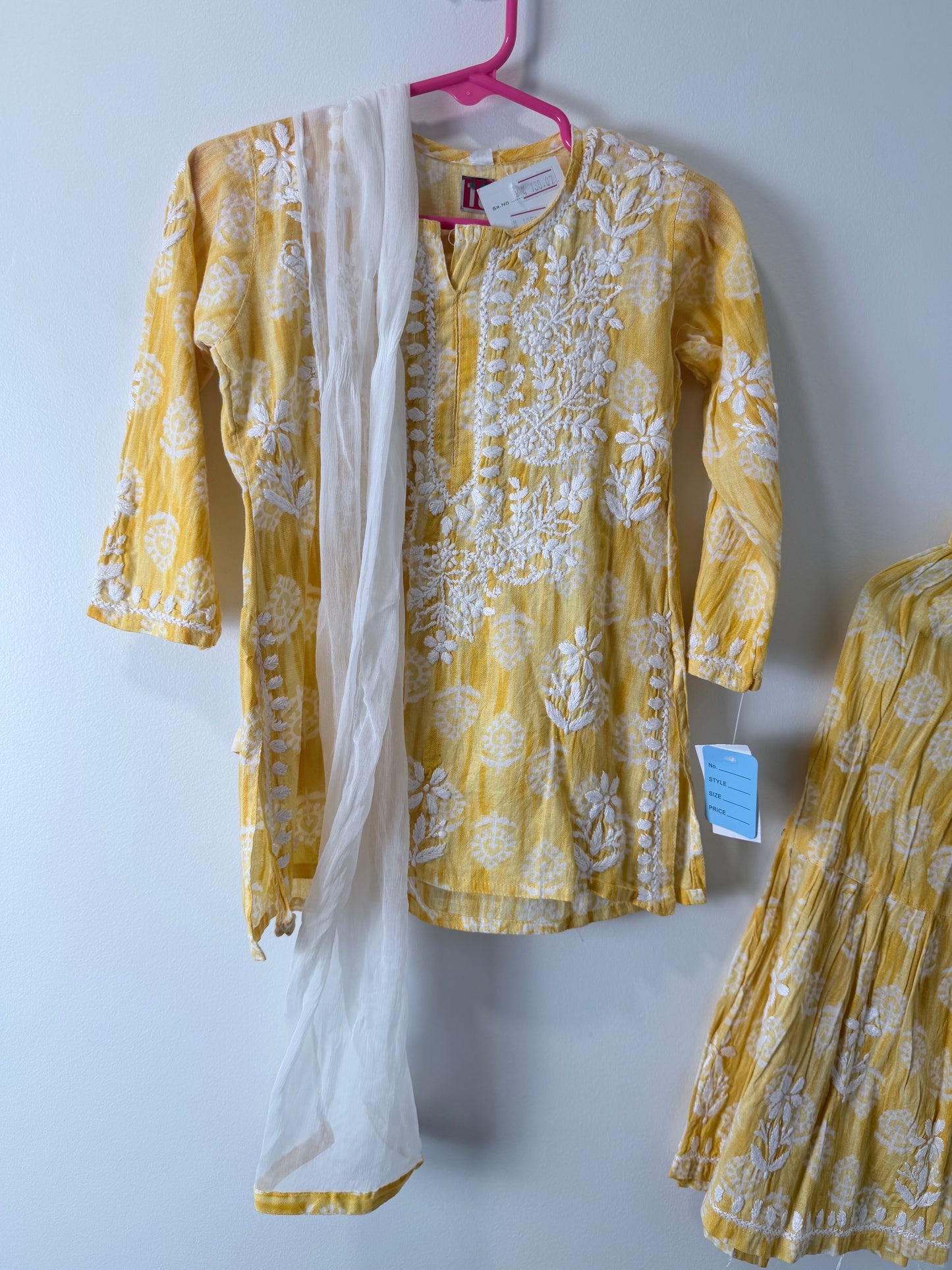 New Yellow White - Kids Size 18