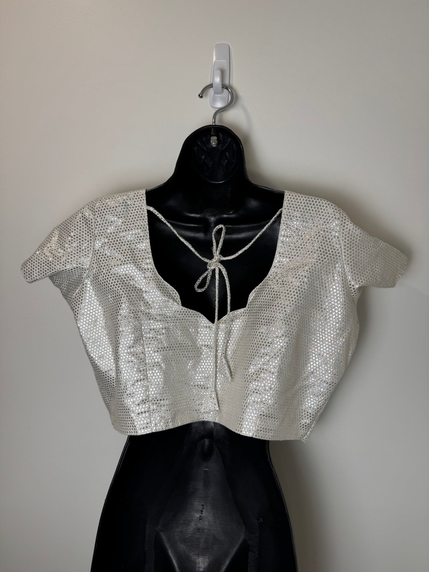 White Silver Blouse - 40