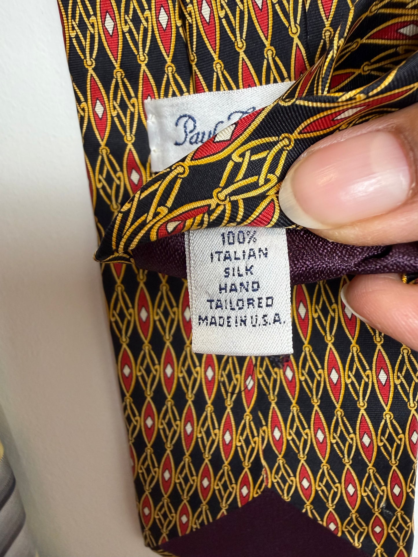 Men’s Designer Tie Lot of 5 Silk Paul Fredrick Per Luomo Henry Grethel