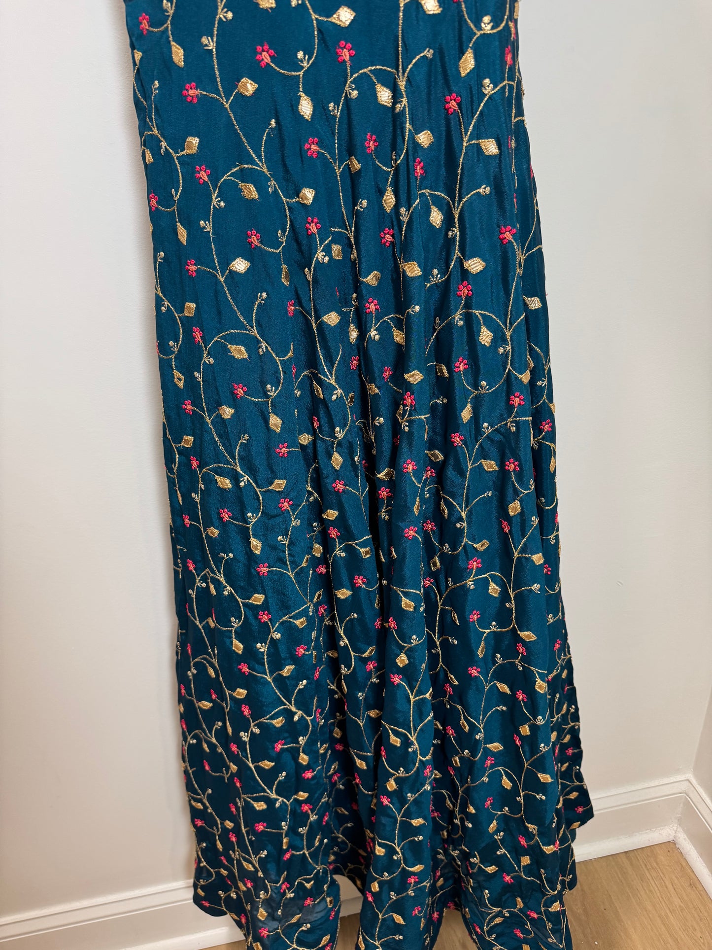 Blue floral gown - 38