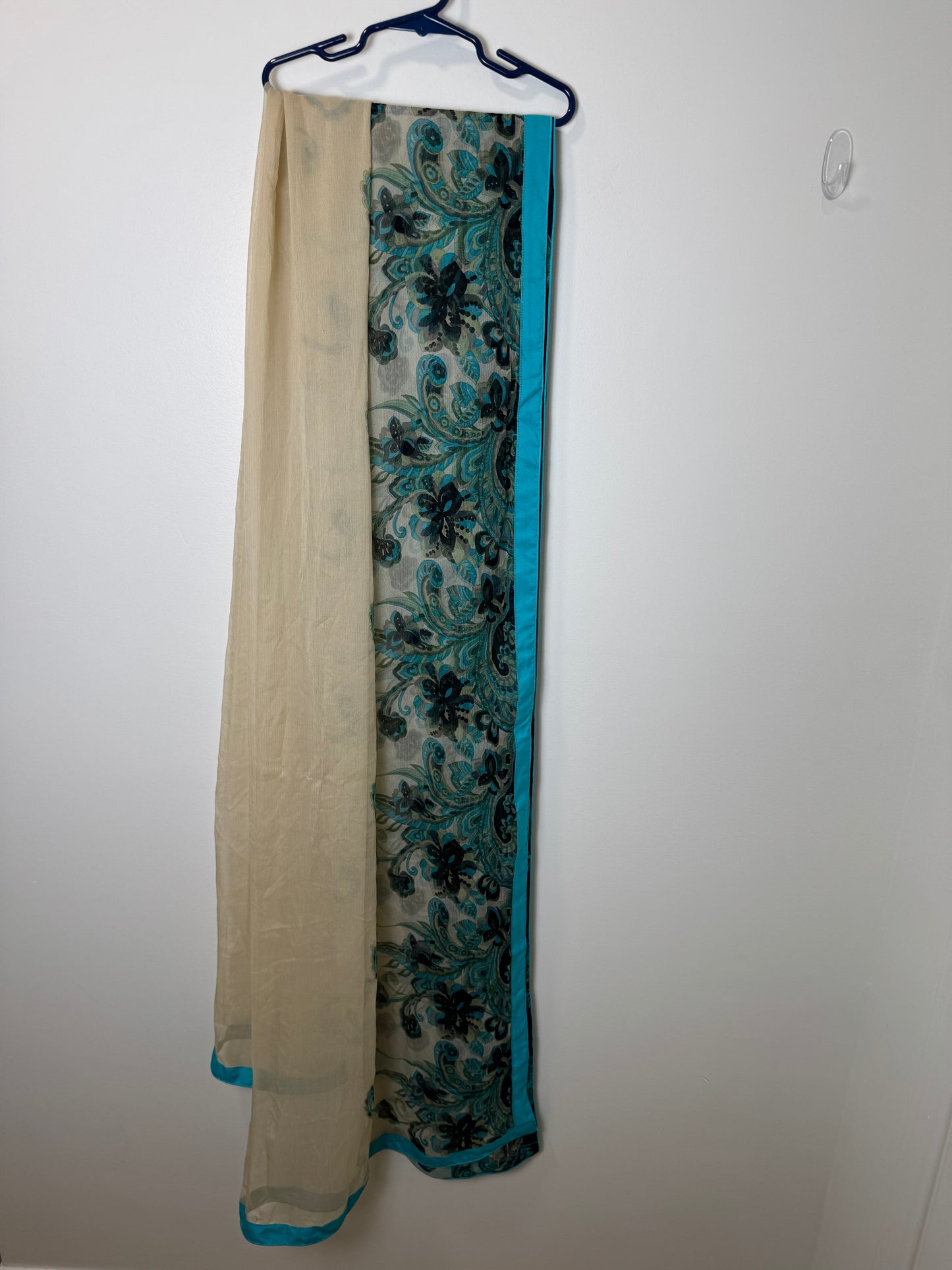 Beige Blue Suit - 46