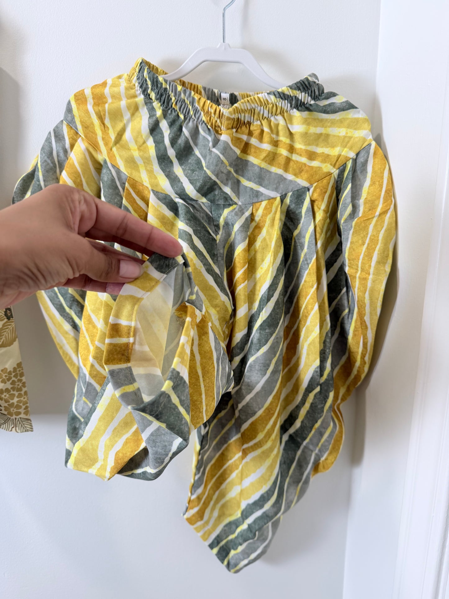 New Yellow Floral - Kids Size 4-5 yrs