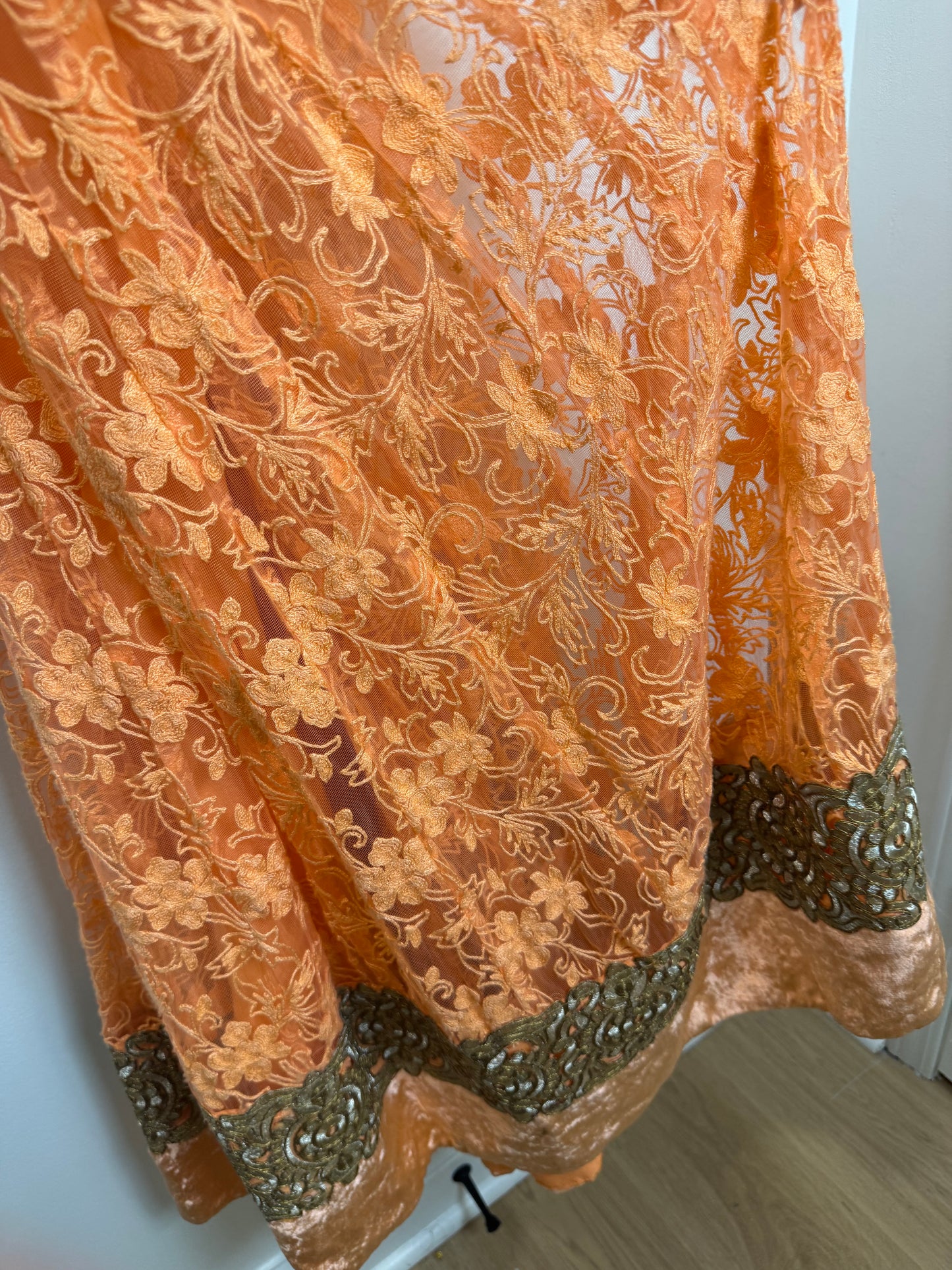 Peach Anarkali Kurta - 36