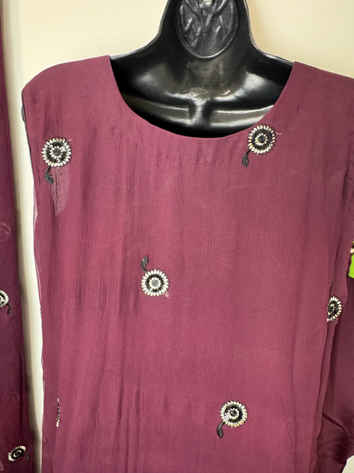 Maroon Circles Suit - 44