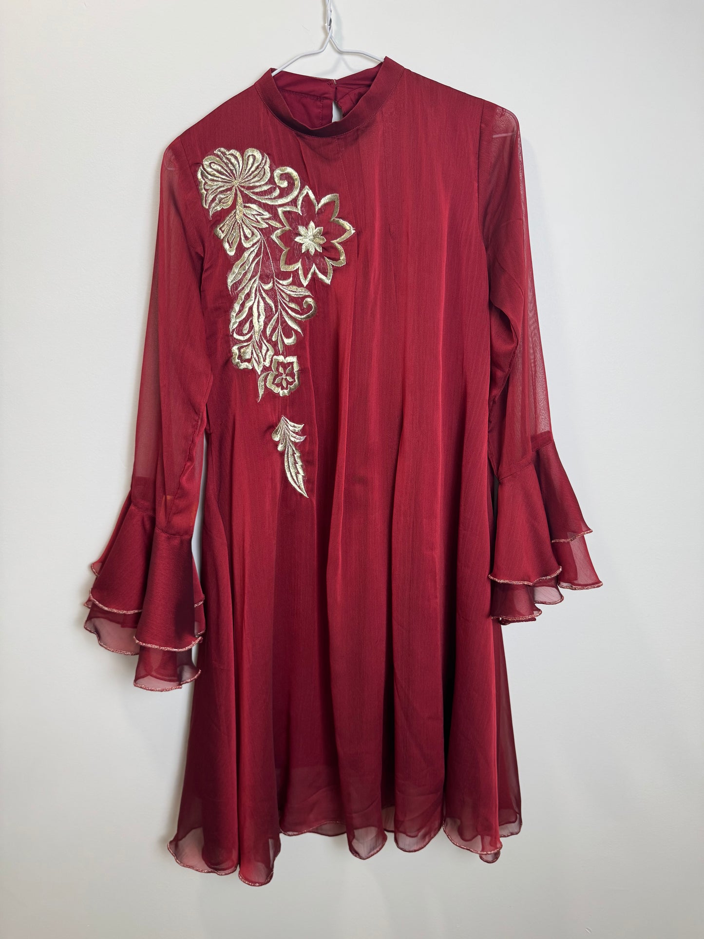 Maroon Gold Kurta - 38