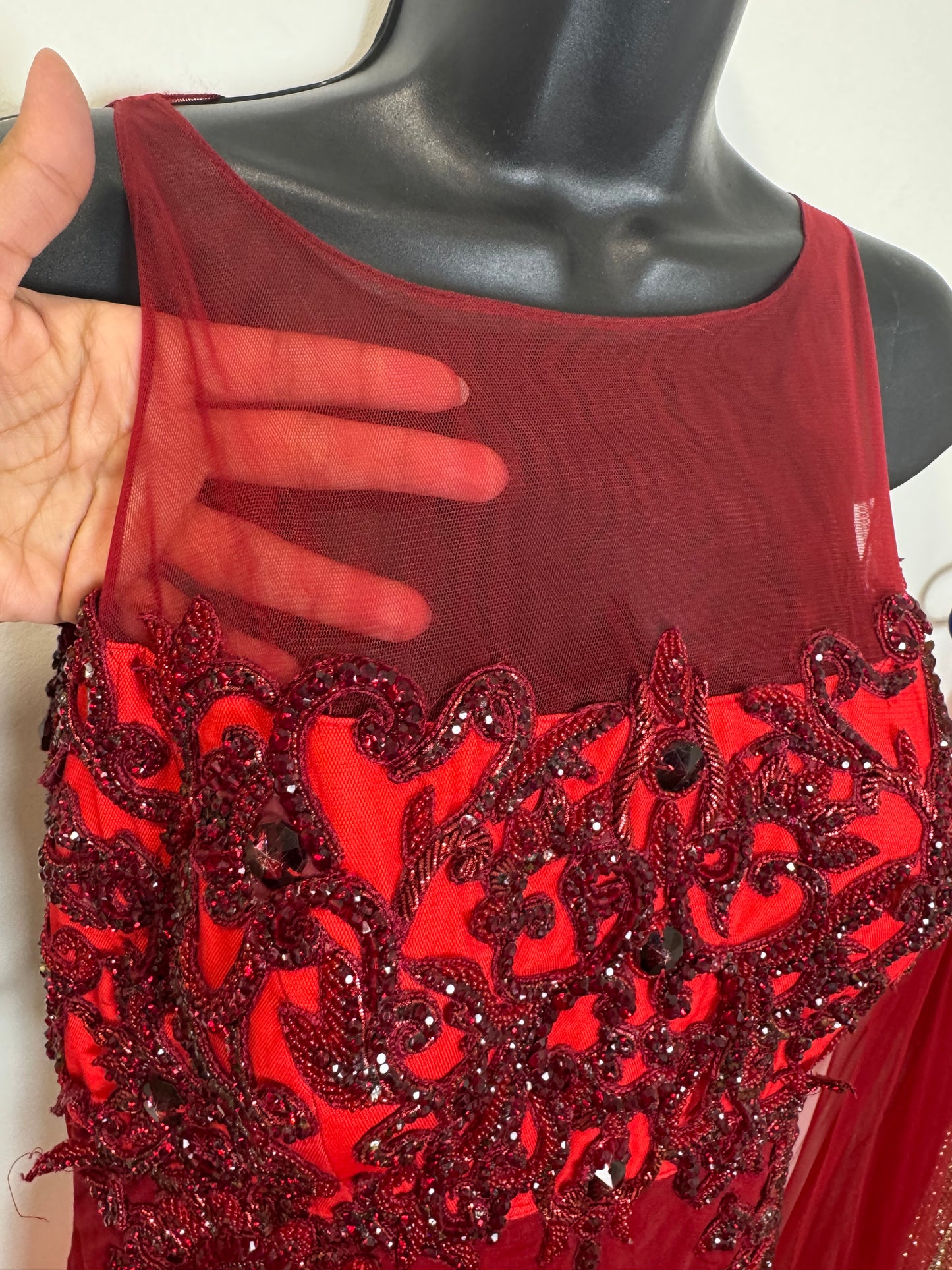 Red Orange Gown - 38