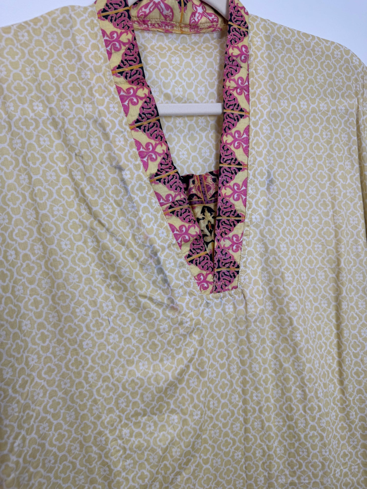 Beige red kurta - 42