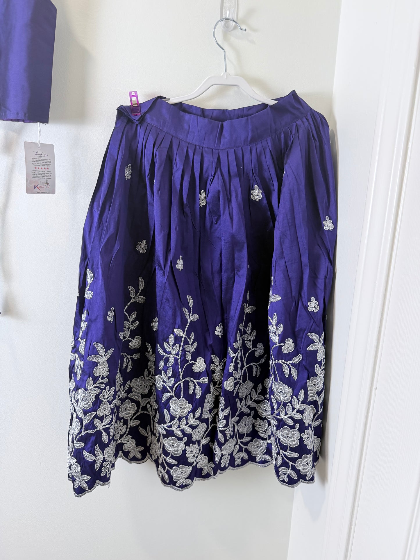 Brand New Purple Lehenga - Kids Size 24