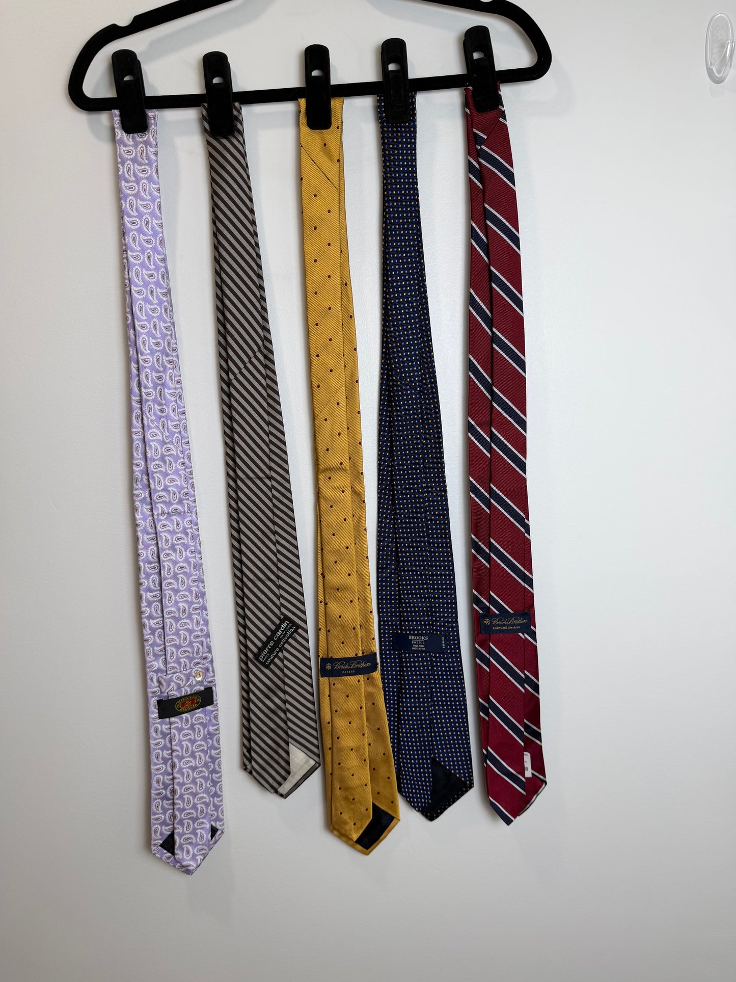 Designer Silk Tie Lot Brooks Brothers H Stockton Pierre Cardin St Andrews