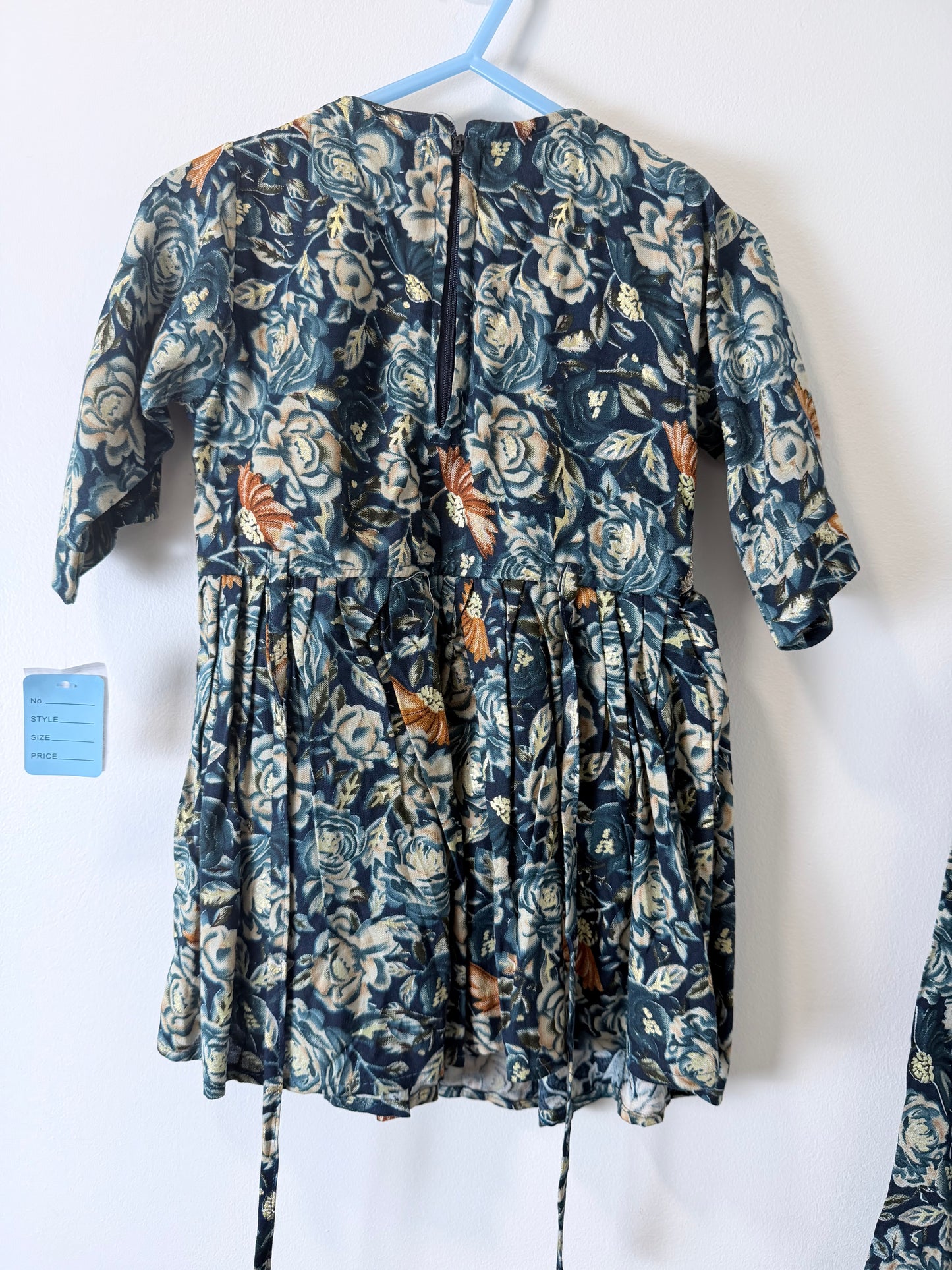 Navy Floral - Kids Size 18