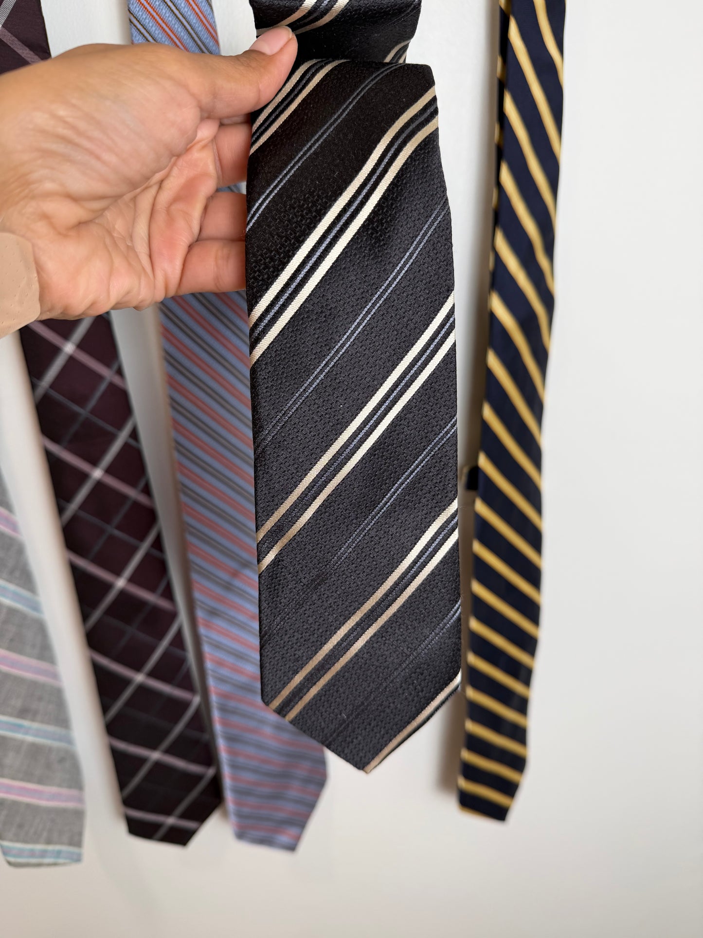 Designer Men’s Tie Lot of 5 Silk Neckties Ike Behar Ferre Kuhlman Banana Republic