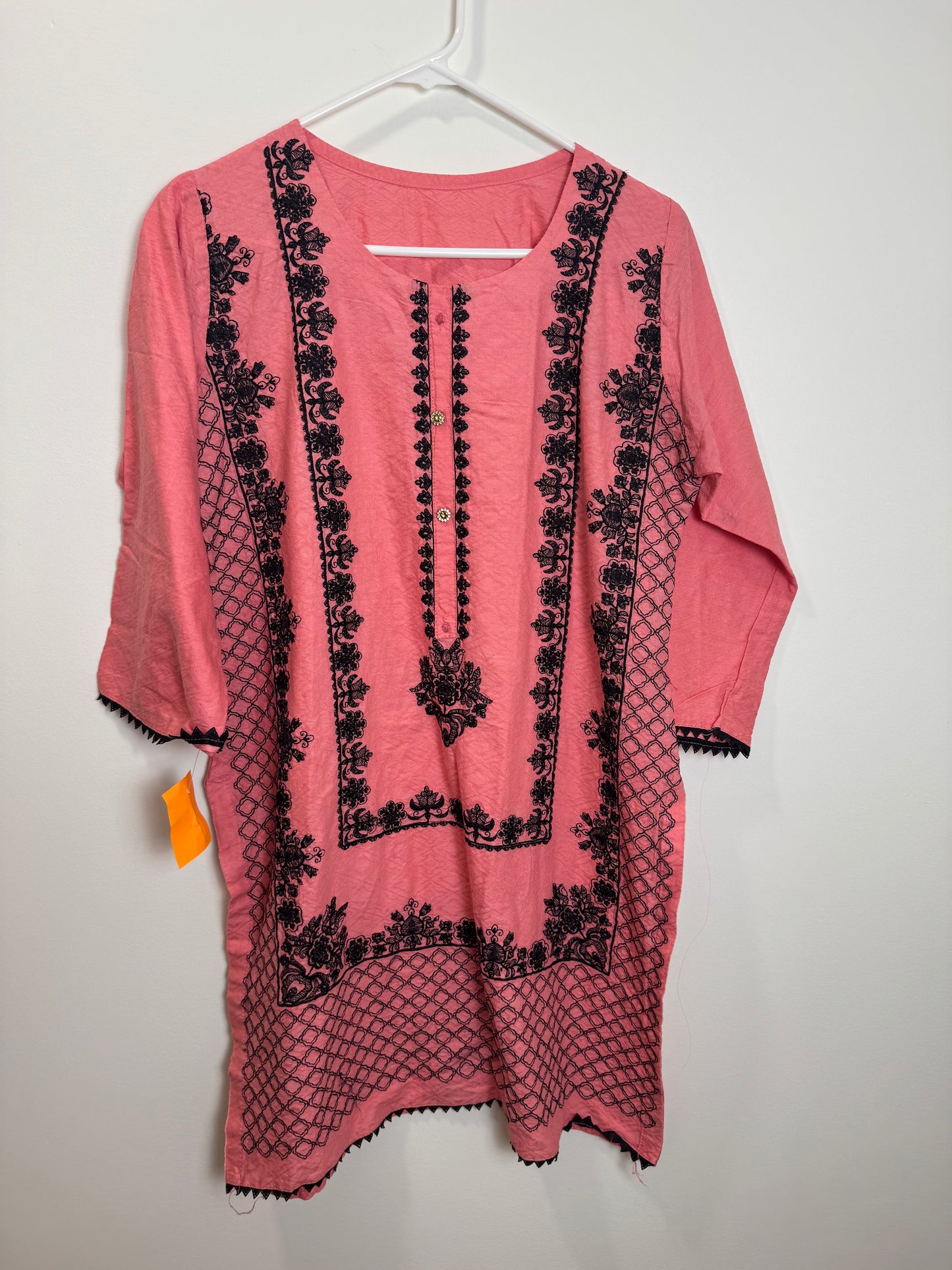 Pink Black Kurta - 40