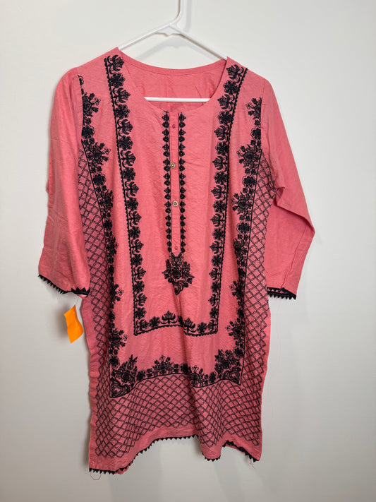 Pink Black Kurta - 40