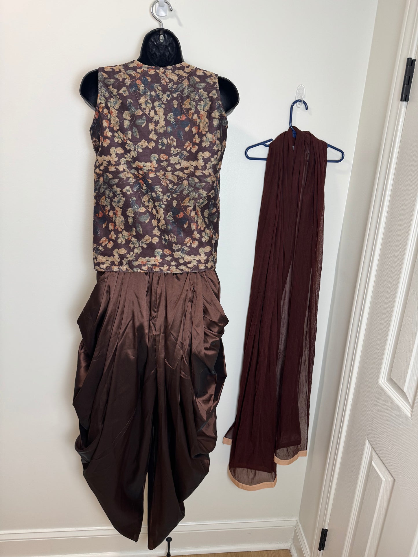 Brown Pink Dhoti - 36