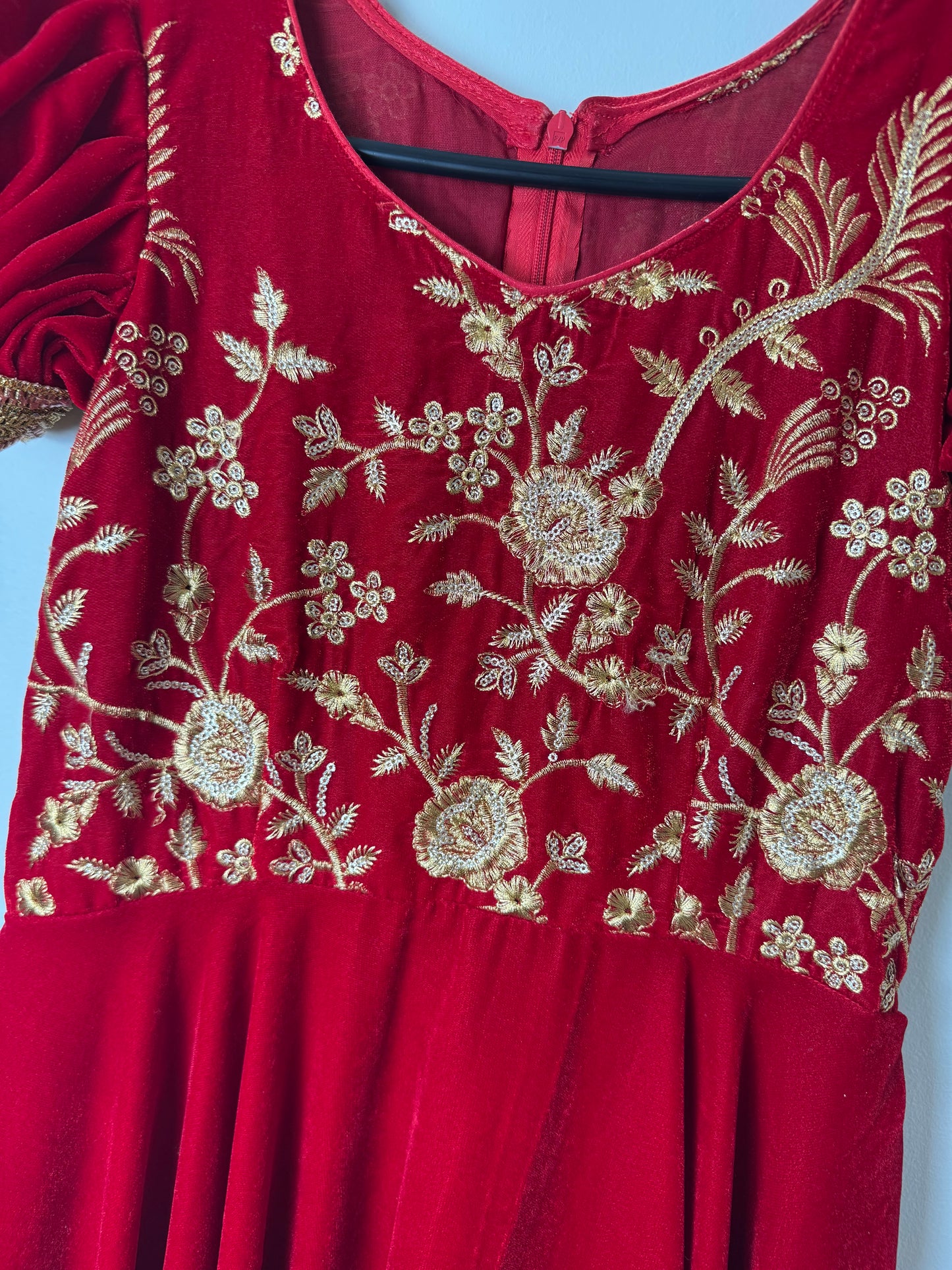 Red Velvet Gown - 30