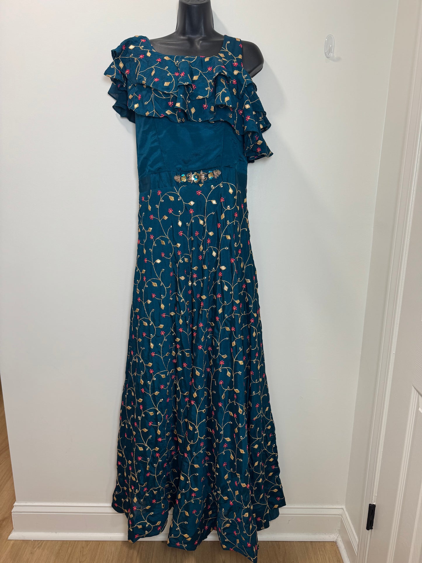 Blue floral gown - 38