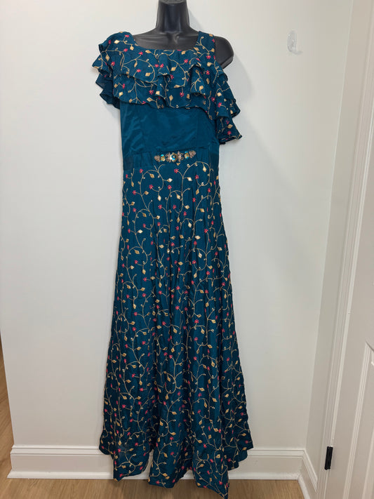 Blue floral gown - 38