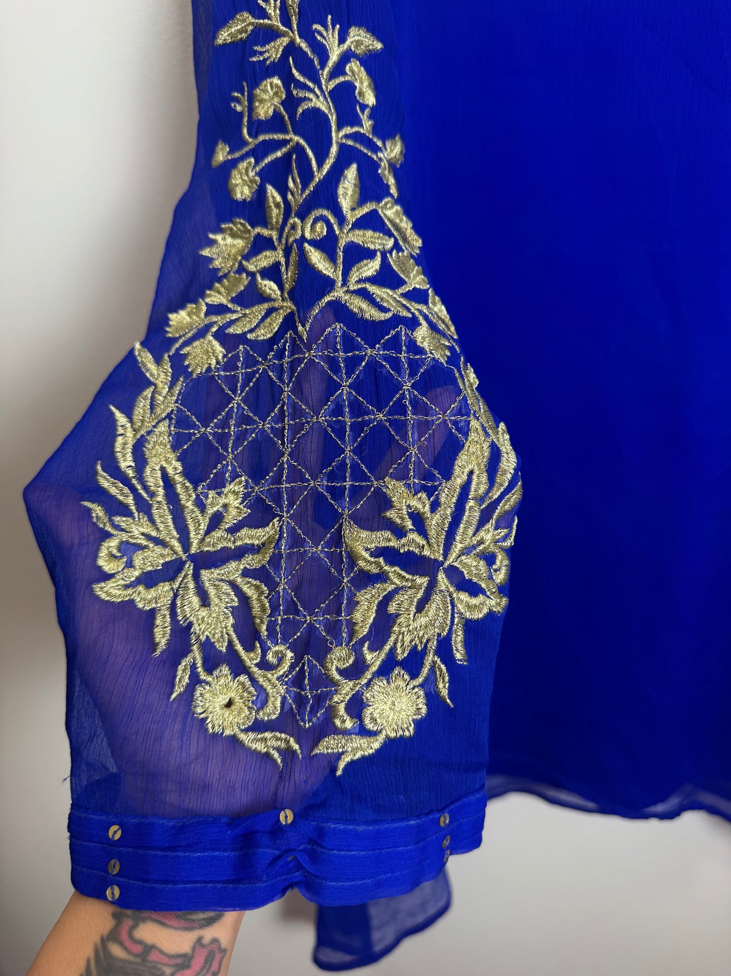 Blue gold Kurta - 42