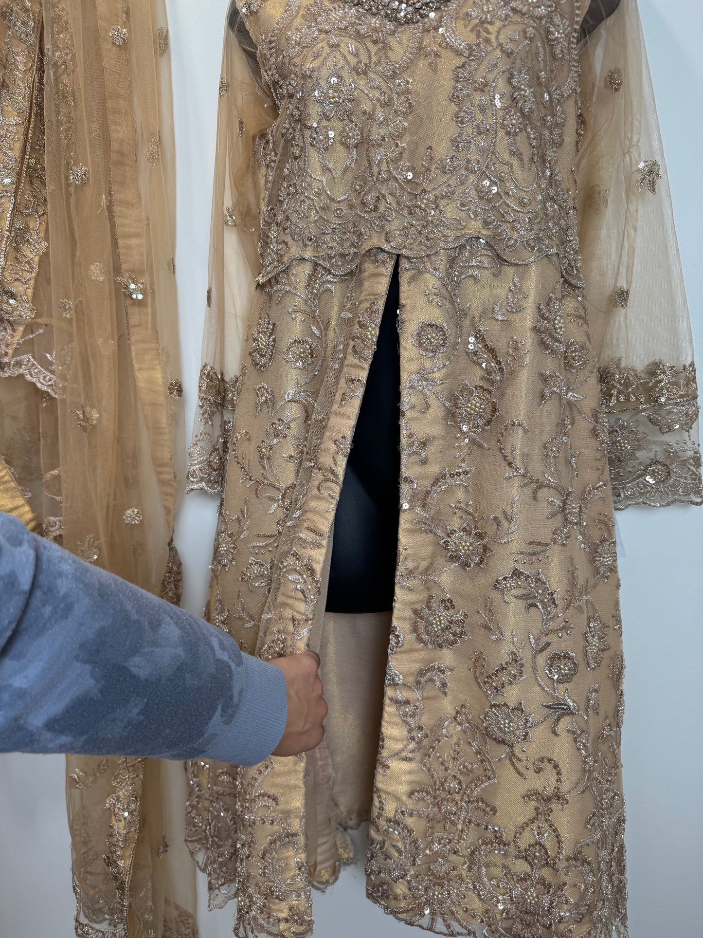Beige Kurta Duppatta - 34