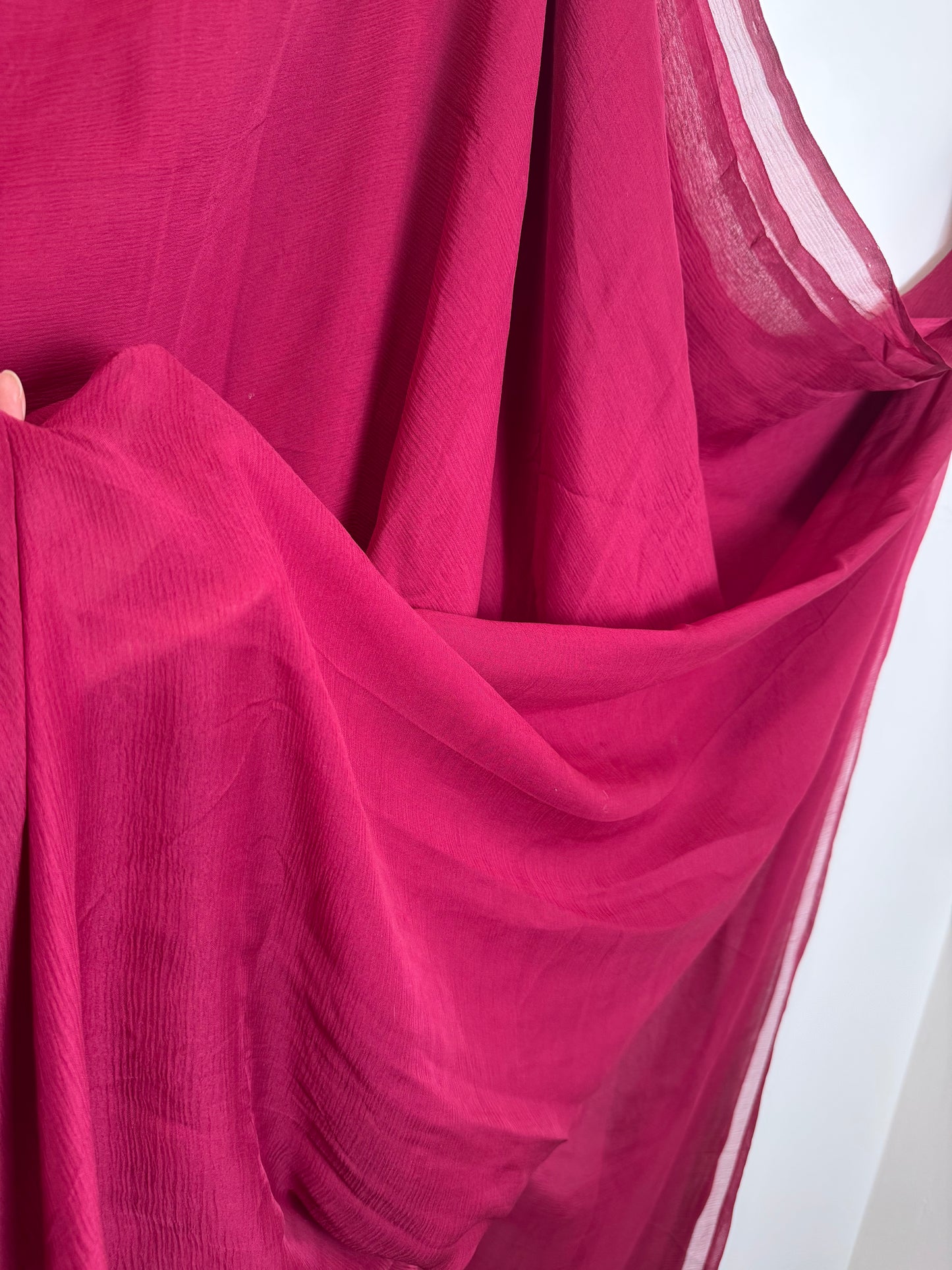 Maroon Sari